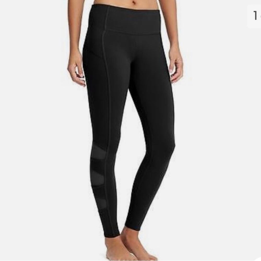 Athleta High Rise Mesh Tight, Black size L